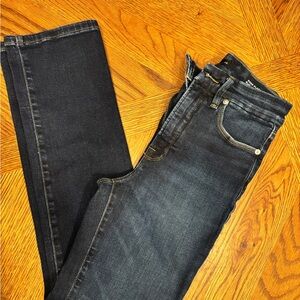 Good American Dark Blue Straight Leg Jeans